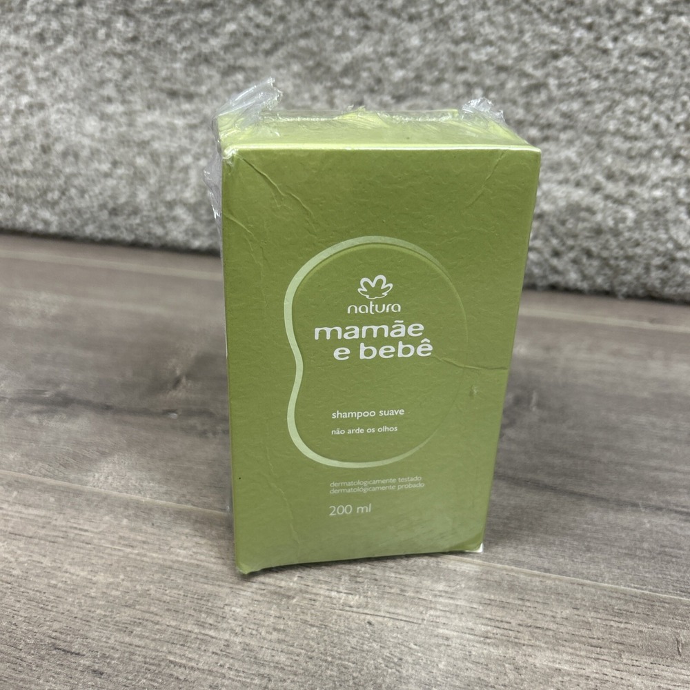 Natura Mamae e Bebe Gentle Shampoo Suave 200ml Tear Free Newborn Baby Care NEW